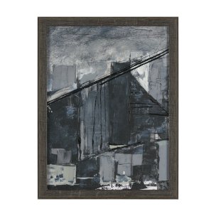 Community 1A by Mercana Studio Hand-Embellished Textured Framed Artwork Matted