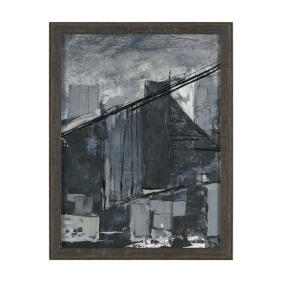 16090 - Community 1A by Mercana Studio Hand-Embellished Textured Framed Artwork Matted