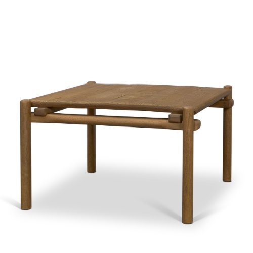 71386 - Riven Oak Wood Square Side Table