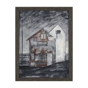 Community 3D by Mercana Studio Hand-Embellished Textured Framed Artwork Matted