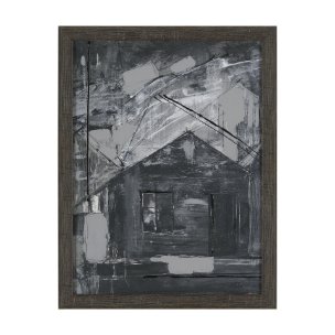 Community 4A by Mercana Studio Hand-Embellished Textured Framed Artwork Matted