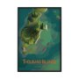16068 - Thousand Islands GO (SM)  by Mercana Studio Textured Framed Artwork Matted