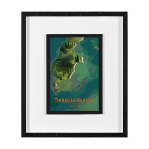 Thousand Islands GO (M)  by Mercana Studio Framed Artwork Matted under Glass