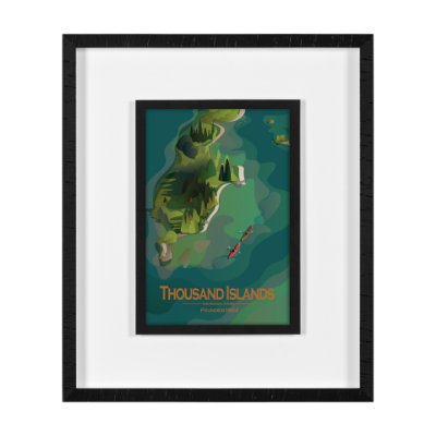 16069 - Thousand Islands GO (M)  by Mercana Studio Framed Artwork Matted under Glass