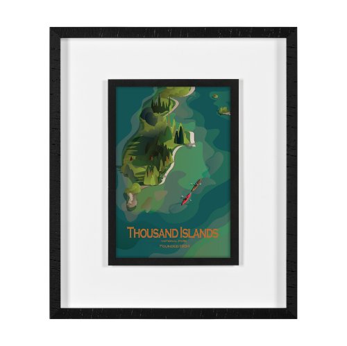 16069 - Thousand Islands GO (M)  by Mercana Studio Framed Artwork Matted under Glass
