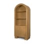 71380 - Hawthorne Solid Oak Wood w/ Glass Curio Cabinet