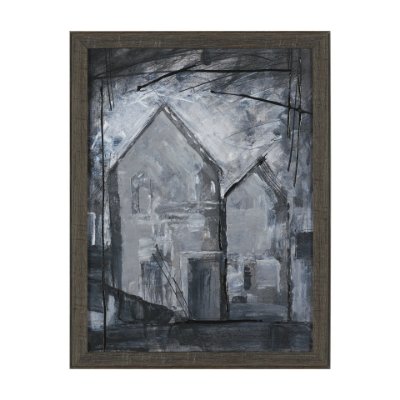 16097 - Community 2D by Mercana Studio Hand-Embellished Textured Framed Artwork Matted