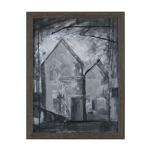 16097 - Community 2D by Mercana Studio Hand-Embellished Textured Framed Artwork Matted