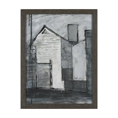 16098 - Community 3A by Mercana Studio Hand-Embellished Textured Framed Artwork Matted