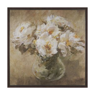 Resilient Bloom by Mercana Studio Hand-Embellished Textured Framed Canvas Artwork