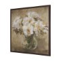 102752-FL - Resilient Bloom by Mercana Studio Hand-Embellished Textured Framed Canvas Artwork