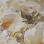102752-FL - Resilient Bloom by Mercana Studio Hand-Embellished Textured Framed Canvas Artwork