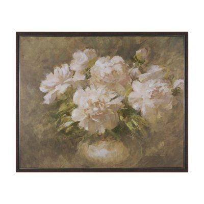 102753-FL - Full Bloom by Mercana Studio Hand-Embellished Textured Framed Canvas Artwork