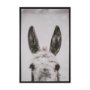 102787-FL - Downward Facing Donkey Sepia by Nathan Larson Textured Framed Canvas Photo Print
