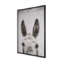 102787-FL - Downward Facing Donkey Sepia by Nathan Larson Textured Framed Canvas Photo Print