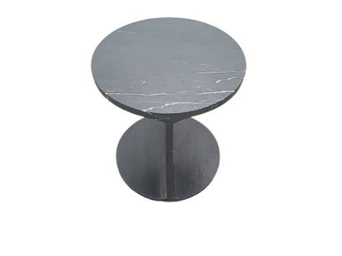 71400 - Forma Nero Black Marble Round Side Table