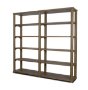 71326-AB - Alden Medium Brown Wood Open Shelving Unit
