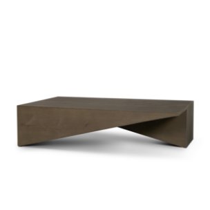West Mid-Brown Oak Wood Rectangular Coffee Table
