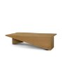 71334 - West Light Brown Oak Wood Rectangular Coffee Table