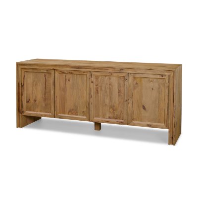 71335 - Notts Brown Wood 4-Door Closed Sideboard