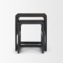 71147 - Grier Set of 2 Black Wood w/ Black Cane Nesting Accent Tables