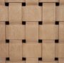 71289 - Trellyn Light Brown Solid Wood Carved Woven Desk