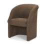 71193 - Curtis Brown Fabric Barrelback Half-Moon Base Dining Armchair