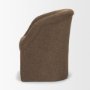 71193 - Curtis Brown Fabric Barrelback Half-Moon Base Dining Armchair