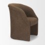 71193 - Curtis Brown Fabric Barrelback Half-Moon Base Dining Armchair