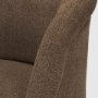 71193 - Curtis Brown Fabric Barrelback Half-Moon Base Dining Armchair