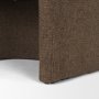 71193 - Curtis Brown Fabric Barrelback Half-Moon Base Dining Armchair