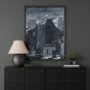 102759-FL - Community 4C by Mercana Studio Hand-Embellished Textured Framed Canvas Artwork