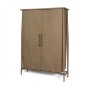 71323 - Hollis Gray-Brown Wood Curio Cabinet