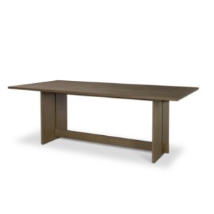 Aida 84"L x 42"W Rectangular Dining Table | Modern | Mid Brown Wood | Seats 8