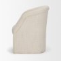 71194 - Curtis Cream Fabric Barrelback Half-Moon Base Dining Armchair