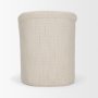 71194 - Curtis Cream Fabric Barrelback Half-Moon Base Dining Armchair