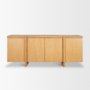 71208 - Rowan Light Brown Oak Wood Closed 4 Door Sideboard