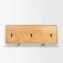 71208 - Rowan Light Brown Oak Wood Closed 4 Door Sideboard