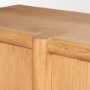 71208 - Rowan Light Brown Oak Wood Closed 4 Door Sideboard