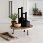 69985 - Burton 10.8H Small Matte Black Ceramic Jug Vase