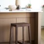 71132 - Colony Medium-Dark Brown Solid Wood Counter Stool
