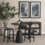 71133 - Colony Black-Brown Solid Wood Counter Stool