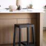 71133 - Colony Black-Brown Solid Wood Counter Stool