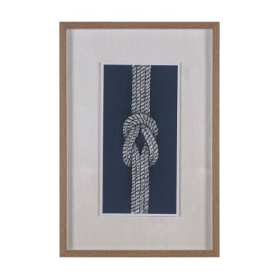 16073 - Square Knot by Mercana Studio Hand-Embellished Framed Artwork Matted under Glass