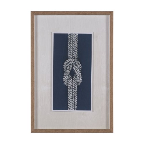 16073 - Square Knot by Mercana Studio Hand-Embellished Framed Artwork Matted under Glass