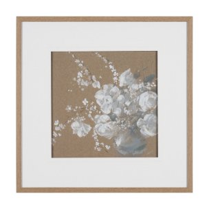 Fresh Flowers I by Mercana Studio Hand-Embellished Framed Artwork Matted under Glass