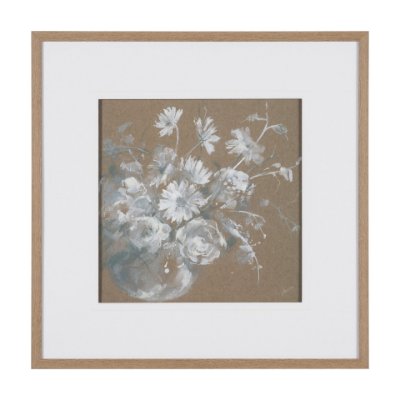16114 - Fresh Flowers II by Mercana Studio Hand-Embellished Framed Artwork Matted under Glass
