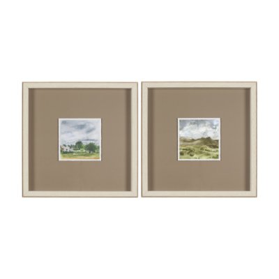 16115 - Discovery (Set of 2)  by Ira Havuka Hand-Embellished Framed Artwork Matted under Glass