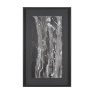 Stratum I by Natalia Boychenko-Tariq Hand-Embellished Textured Framed Artwork Matted under Glass