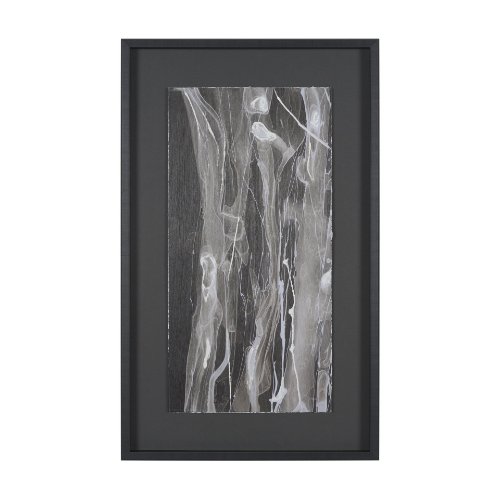 16116 - Stratum I by Natalia Boychenko-Tariq Hand-Embellished Textured Framed Artwork Matted under Glass